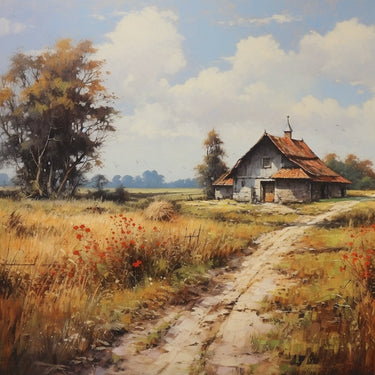 Countryside House Canvas